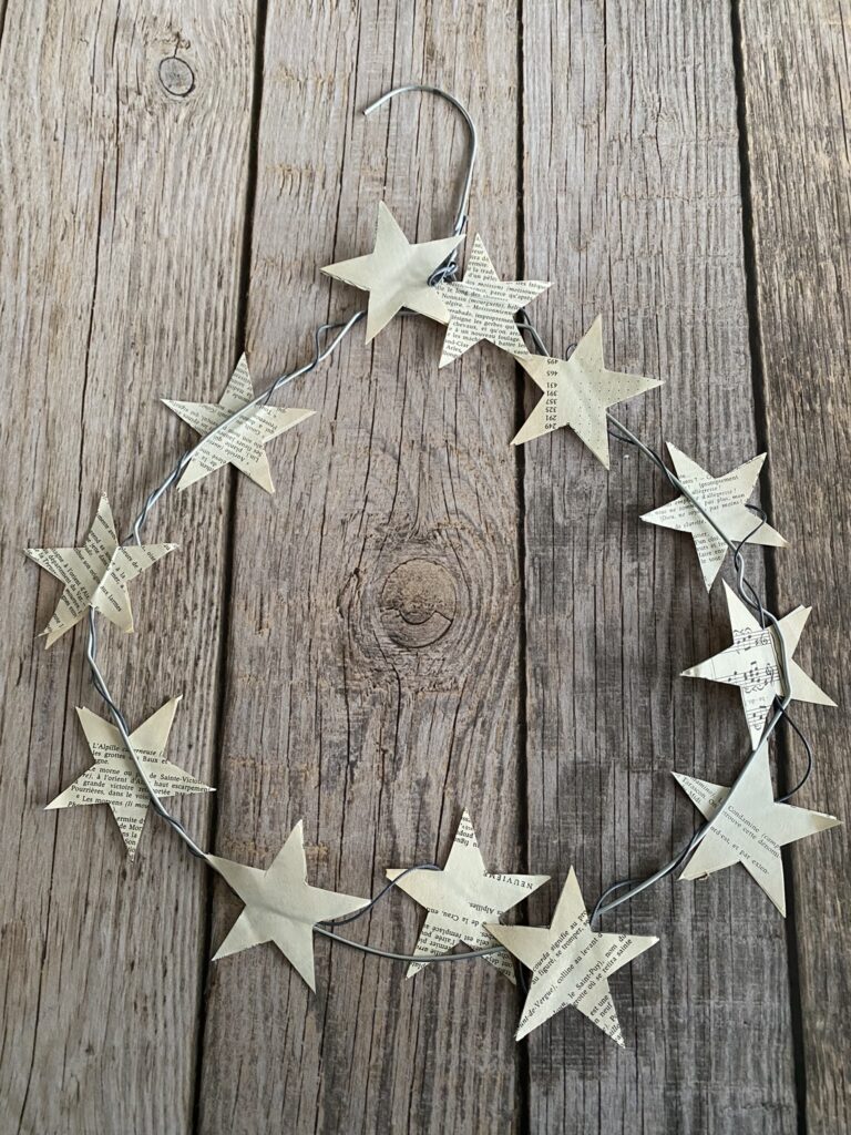 Farandole d'étoiles en papier pour la surprise n°11 7 guirlande d'étoiles en papier