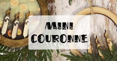 mini couronne en bois