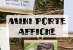 mini porte affiche