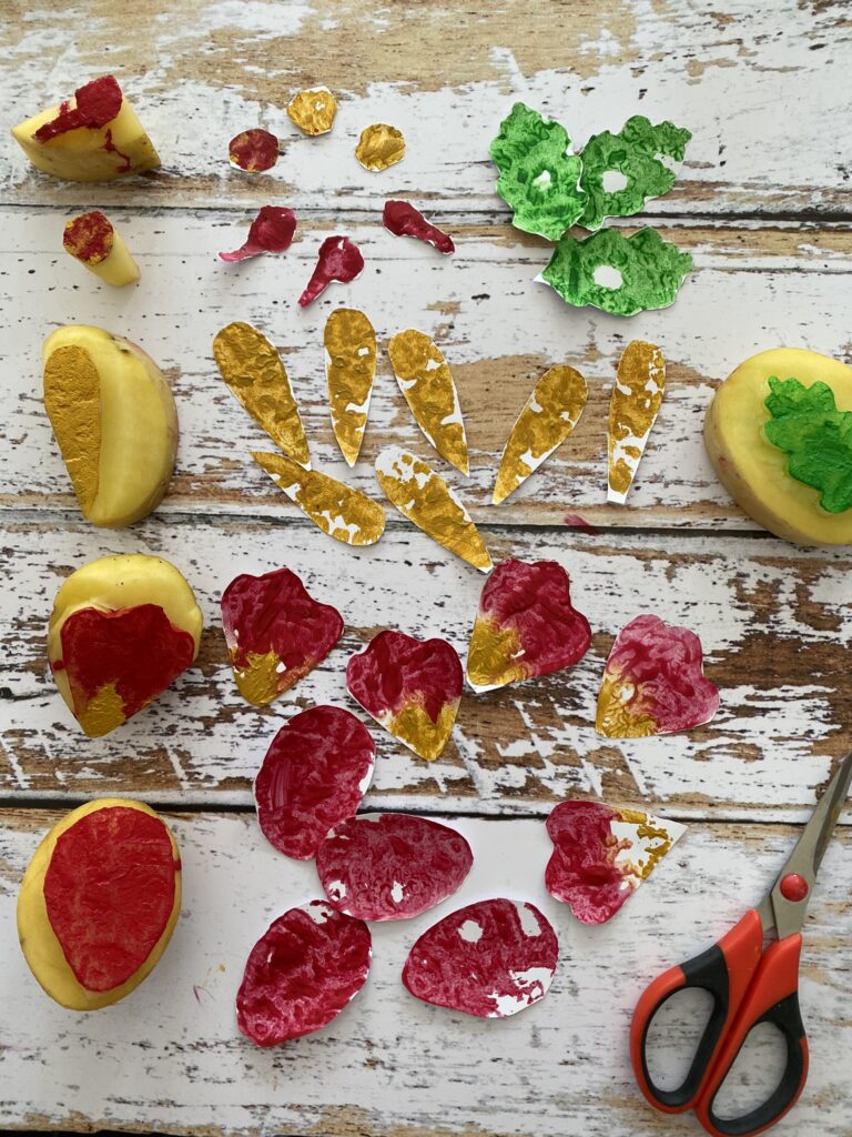 Faire des fleurs à partir de tampons en pomme de terre 4 IMG 3089