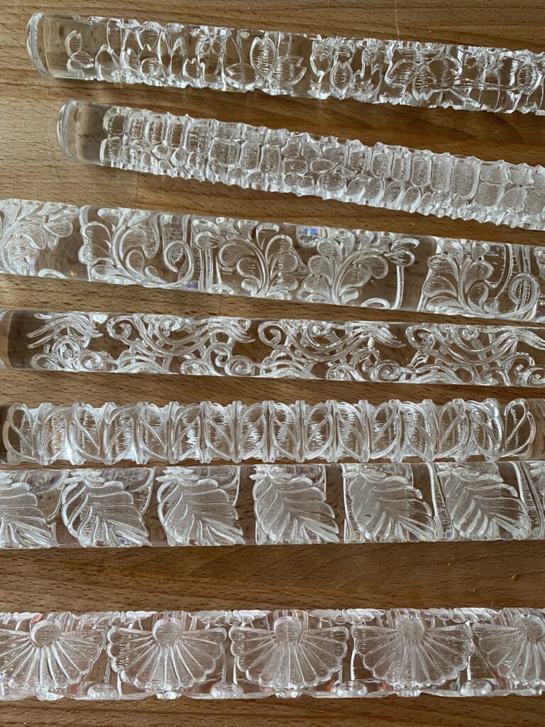 Recette de shortbreads aussi bons que beaux 3 rouleau de gaufrage en plastique pour biscuits à motif
