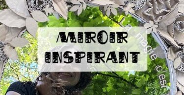 miroir a message inspirant