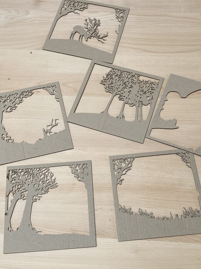 Fabrication de dioramas à partir de carton récupéré 1 diorama en carton