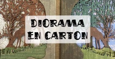 diorama en carton