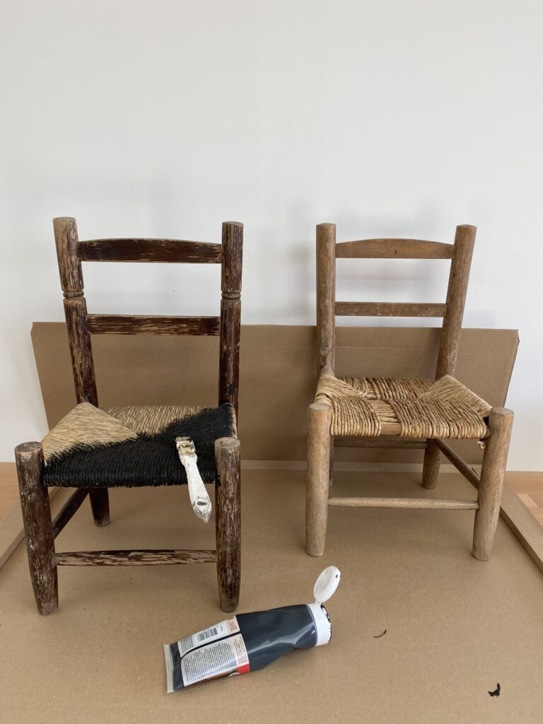 Des mini-chaises transformées en porte plante 2 tuto chaise étagère
