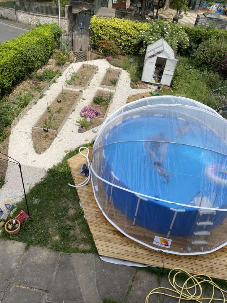 SunnyTent abri de piscine ronde taille M