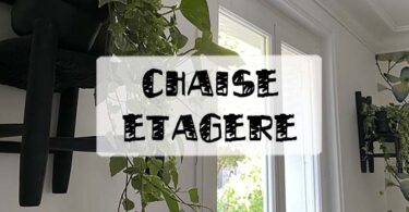 chaise étagère