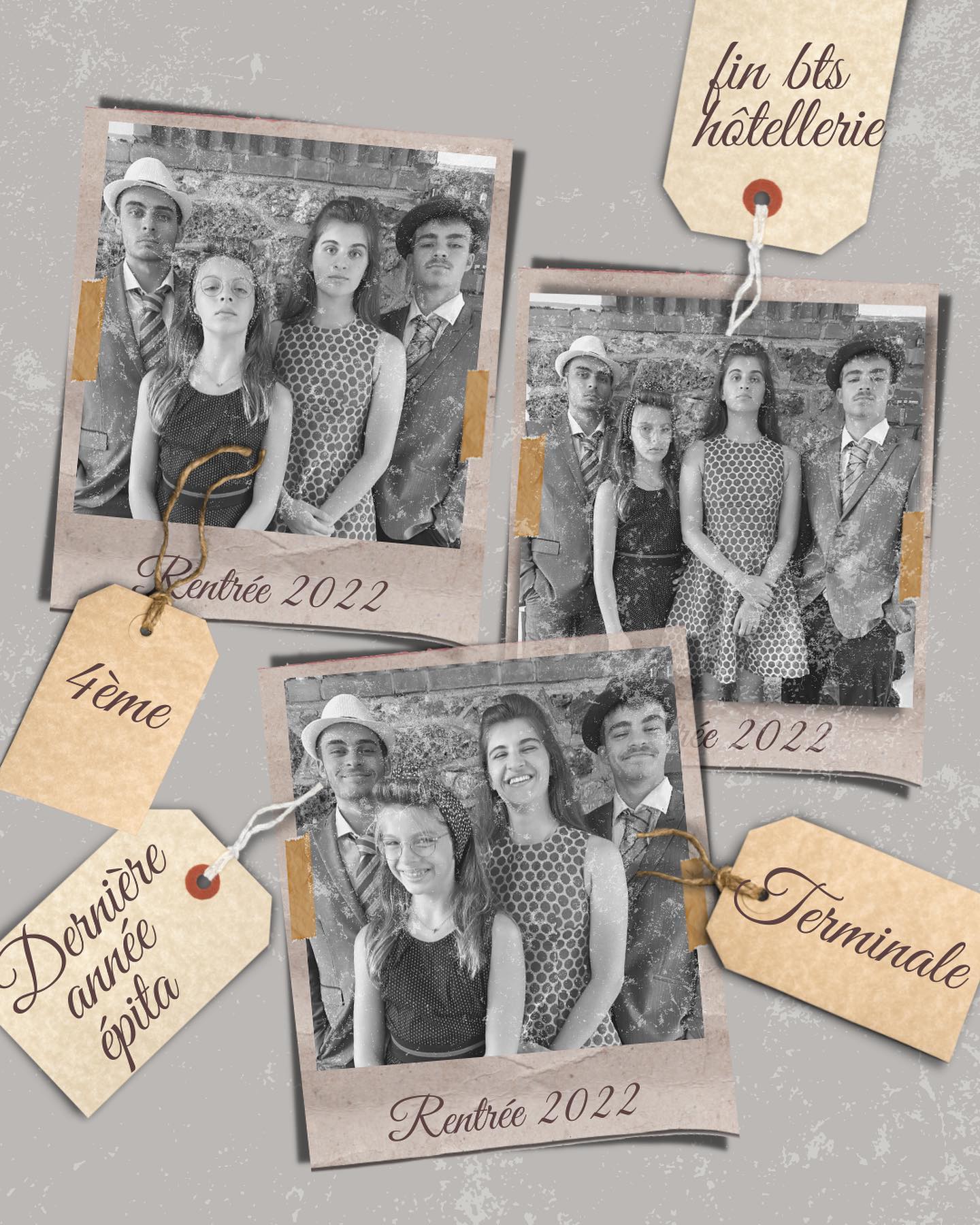 Photos de la ciloubidouille family rentrée scolaire 2022 1 Rentrée 2022 - J’adore voir passer les photos d’enfants bien peignés, habillés de neuf, sourires affichés plus ou moins authentiques… j’aime l’effevescence de la rentrée et j’ai joué à ce jeu des photos plus souvent qu’à mon tour.Seulement, j’ai des grands enfants. Et faut reconnaitre, chez les trois plus âgés en tout cas, que la joie de la nouvelle trousse ou du super agenda est moins puissante qu’autrefois. Pas grave, j’ai tenté l’aventure de leur proposer une variante. Quite à avoir des vieux enfants, autant se faire des vieilles photos ! Ils ont gentillement accepté de se déguiser pour poser le plus solennellement possible. Alors certes, ce n’est pas aussi poussé qu’une photo de @jesussauvage ou un photo montage de @minireyve mais la joie était là. ?Je suis à deux doigts de débuter une collection de photos de rentrée déguisée. Je crains toutefois d’avoir eu le déclic un peu tardivement. L’année prochaine, les deux plus grands devraient être sur le marché du travail. Est-ce qu’on fait des rentrées de CDI ? ?Je vous souhaite une excellente rentrée, à ceux pour qui ça compte, pour qui ce n’est pas simple ou pour qui au contraire, ca file la patate ! ???#rentreescolaire #rentree2022 #grandsenfants #mamande4 #viefamiliale