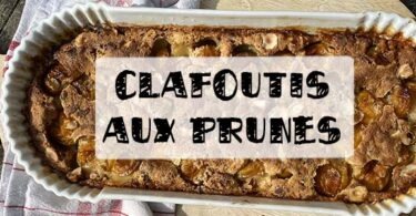 recette de clafoutis aux prunes facile