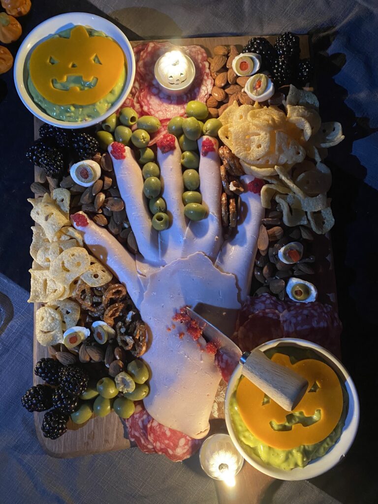 planche apéro pour soirée plateau ciné halloween