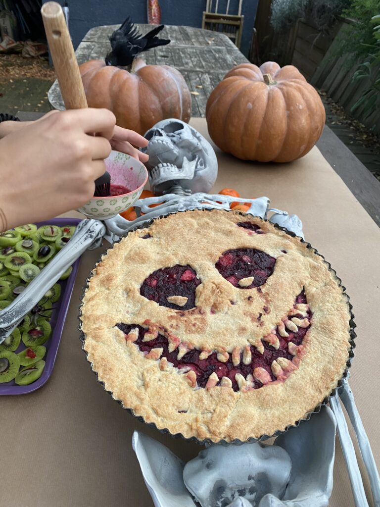 tourte d'Halloween aux pommes