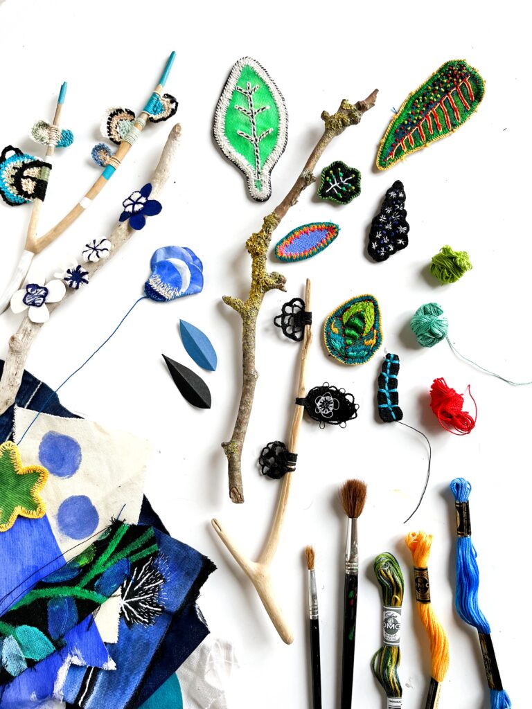 atelier broderies créatives avec Isabelle de Il est un air