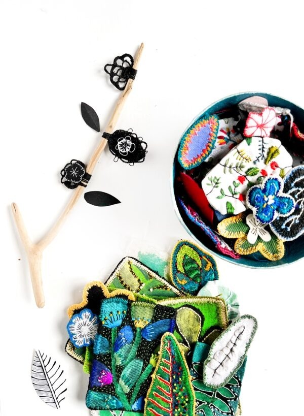 atelier créatif broderie avec Isabelle Riener (il est un air)