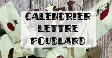 calendrier de l'avent cheminée lettre poudlard