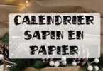 calendrier de l'avent sapin en papier