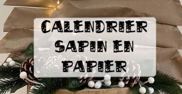 calendrier de l'avent sapin en papier