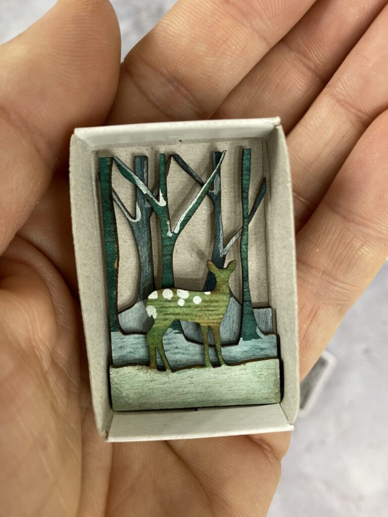 mini diorama hiver