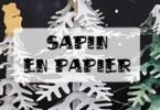 mini sapin en papier