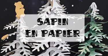 mini sapin en papier