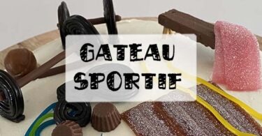 gâteau d'anniversaire pour sportif, musculation crossfit