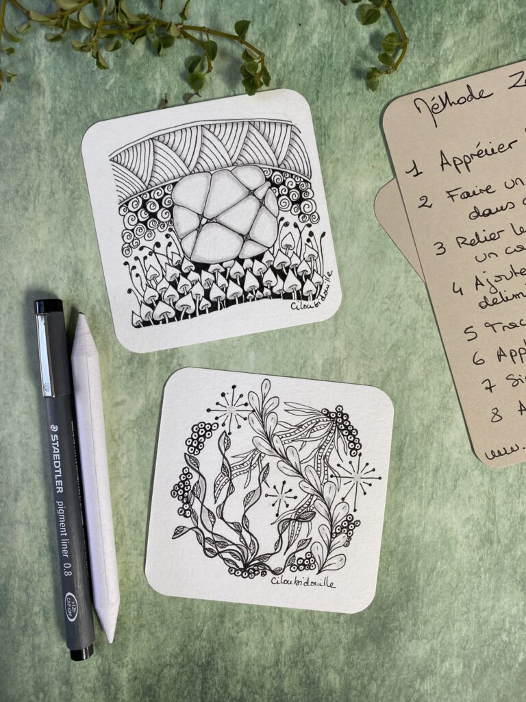 Initiation au Zentangle et retour d'expérience