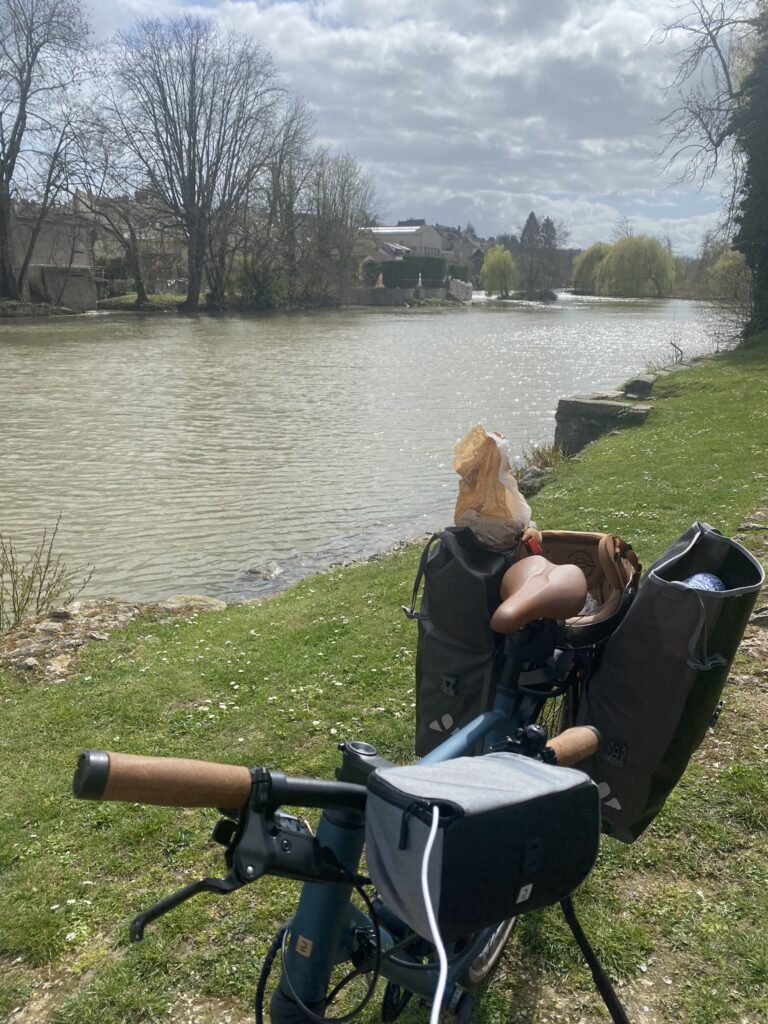 pause casse croute à vélo