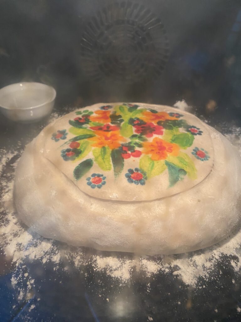 Peindre sur du pain : votre tableau comestible ! 8 cuisson d'un pain décoré à la peinture comestible