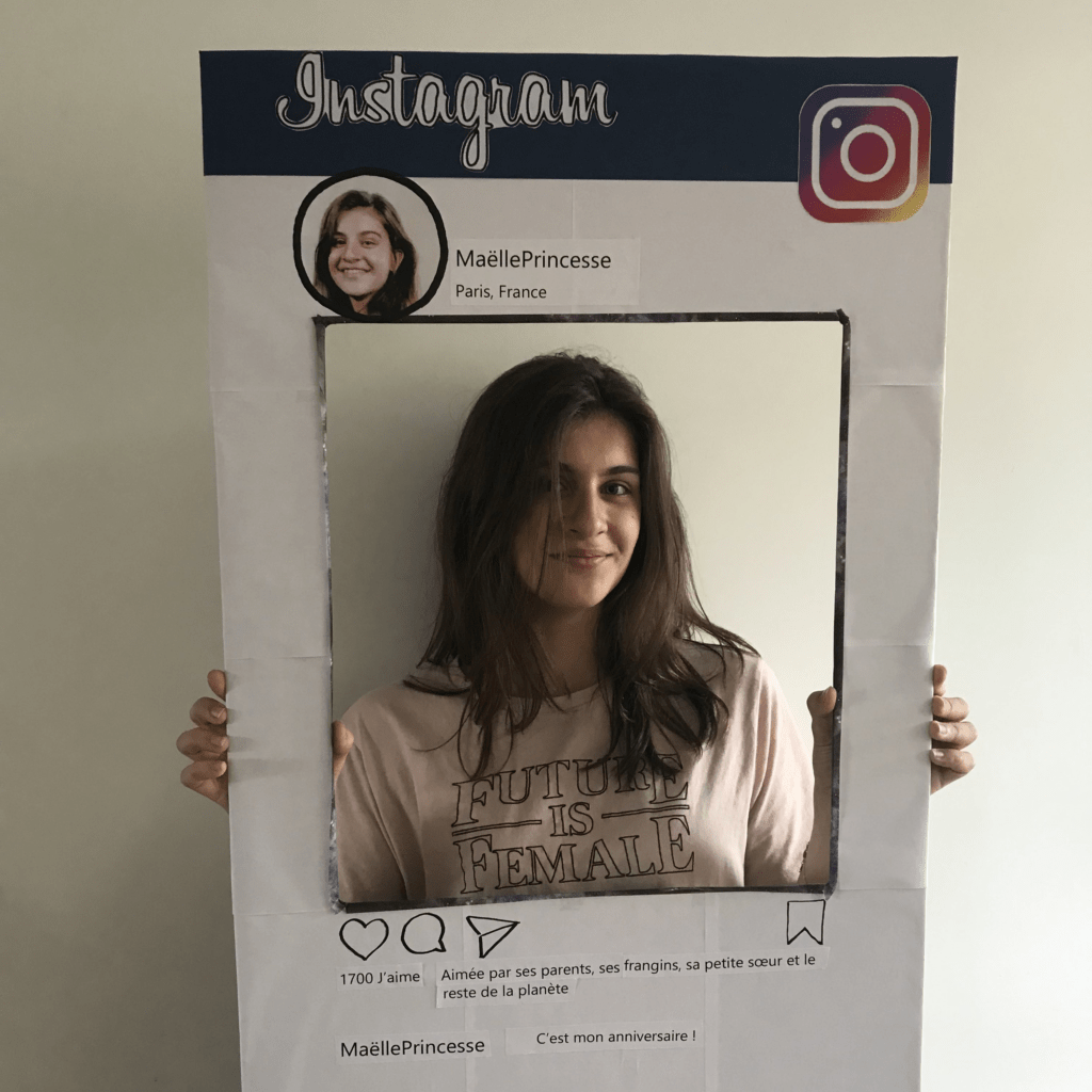 Anniversaire grand-père : Fabrication en 2 étapes d'un cadeau 8 page instagram d'ado DIY