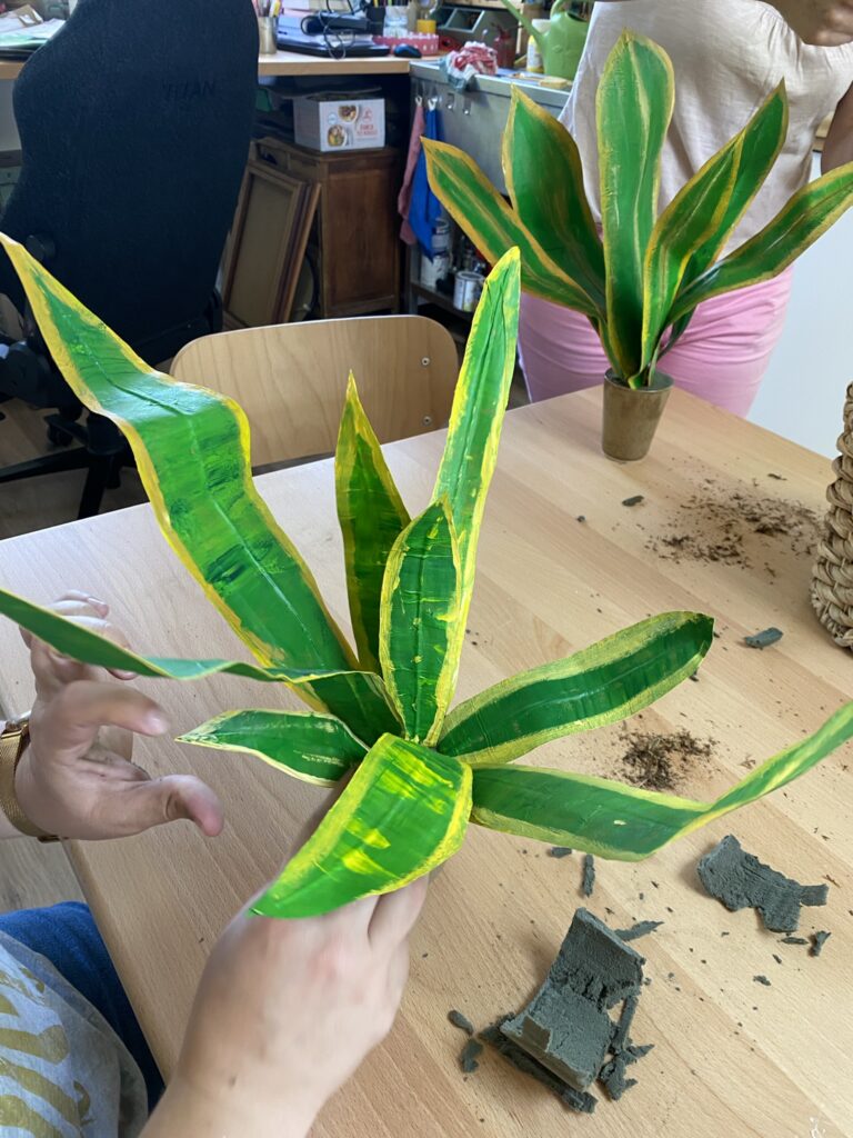 atelier plantes en papier