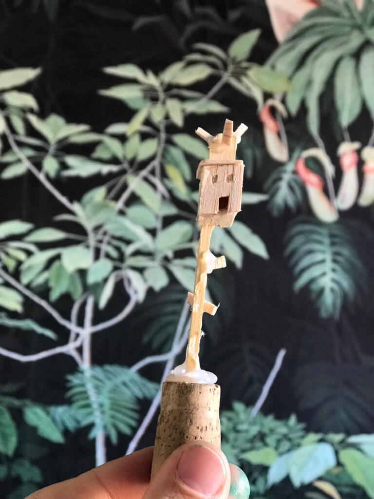 Tuto créatif : idée originale de cabane miniature en 4 étapes 2 tuto créatif étape 2 : corps de la cabane miniature