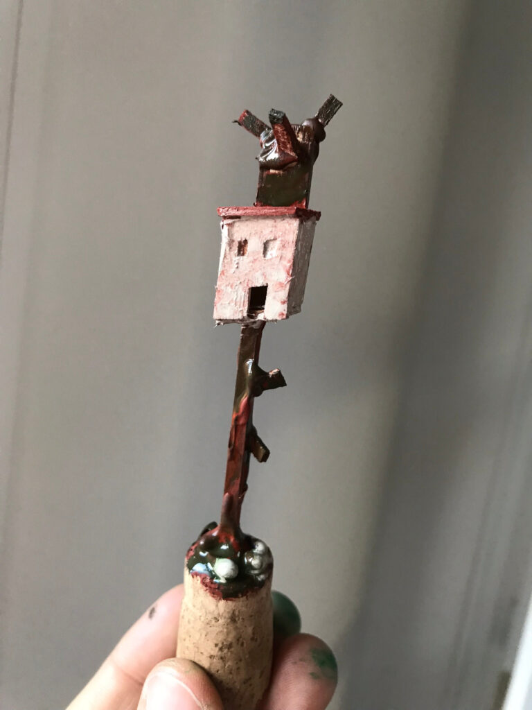Tuto créatif : idée originale de cabane miniature en 4 étapes 4 Etape 3 de la création d'une cabane miniature