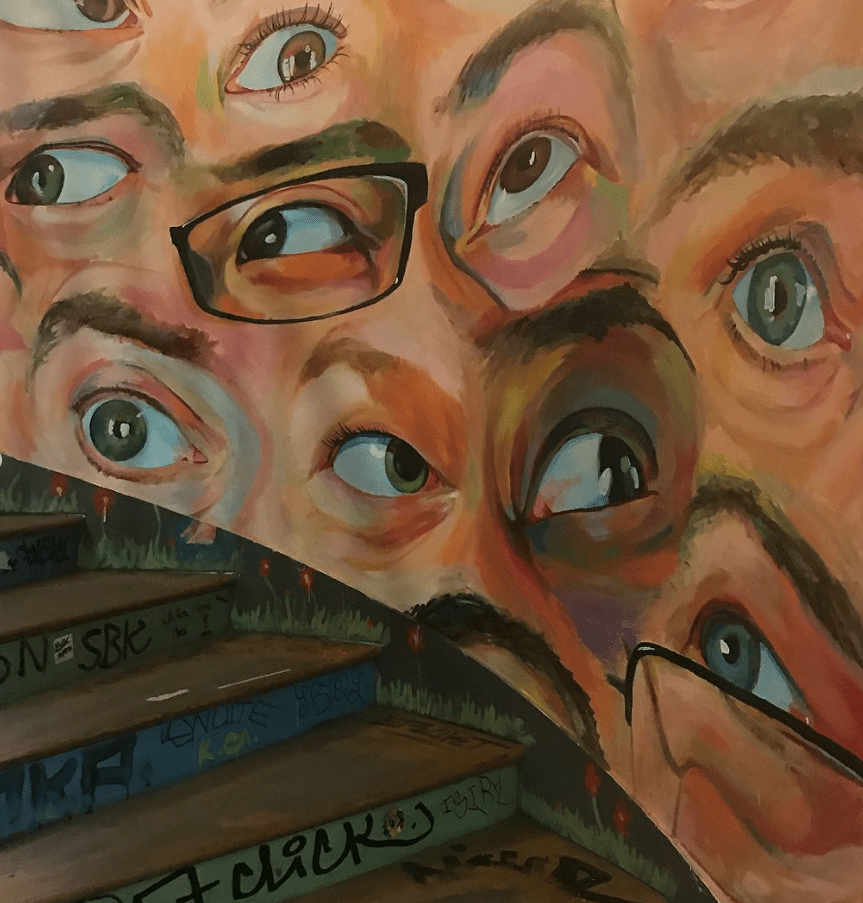 59rivoli peinture murale d'yeux