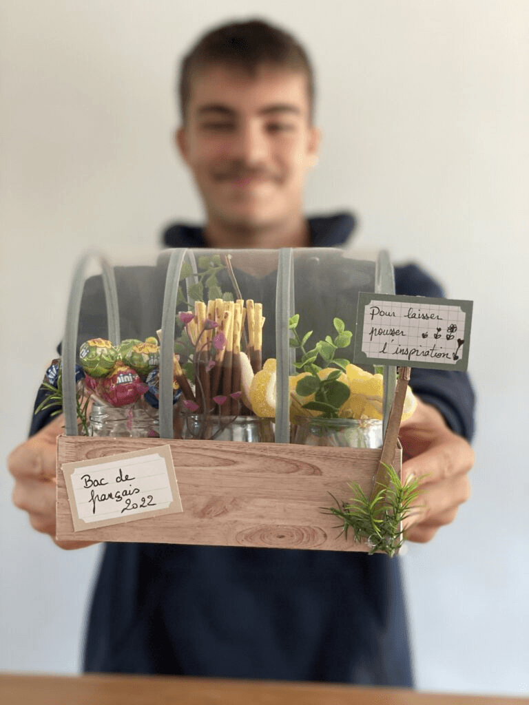 La Folle du Vélo : Il a eu Son Bac ! 3 panier bonbons pour le bac