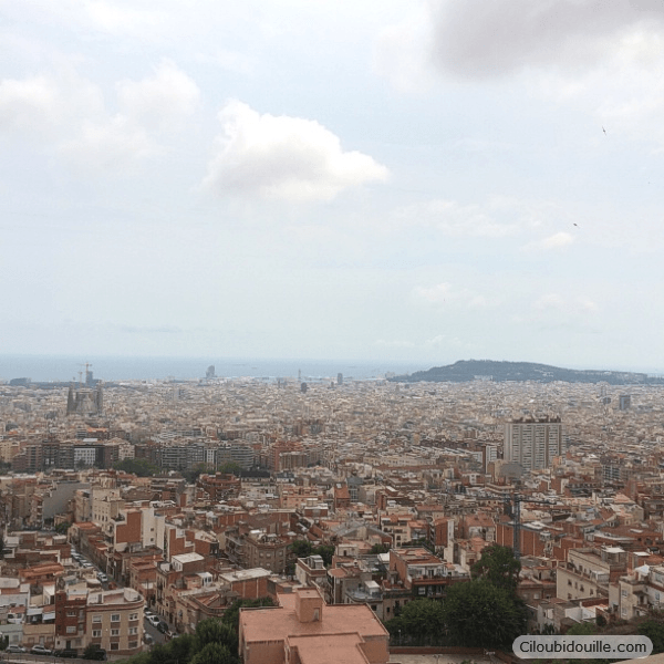 vue de Barcelone en hauteur
