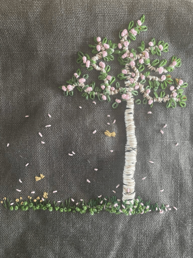 broderie arbre