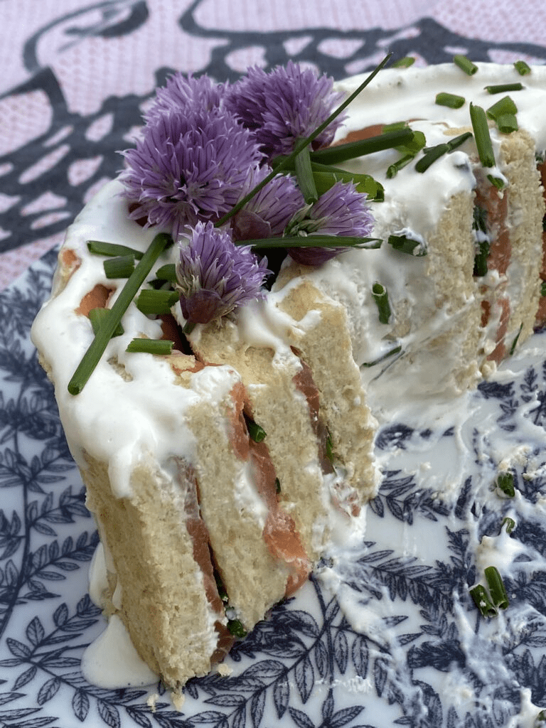 gateau roulé au saumon