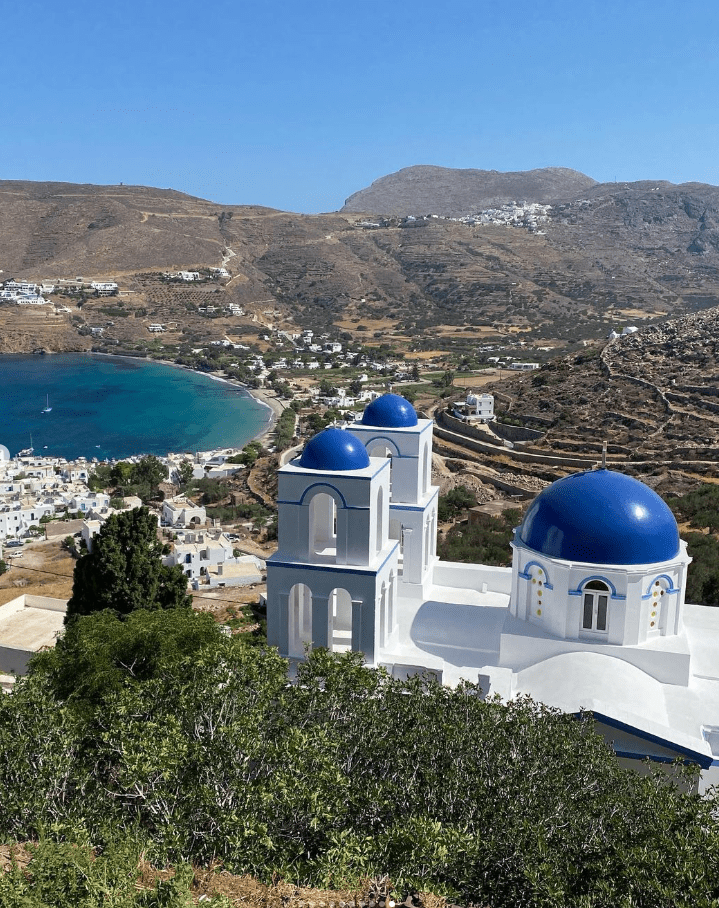 Aegialis vue de haut