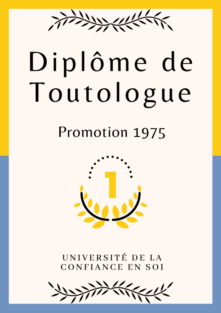 diplome de toutologue