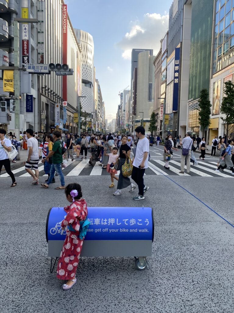 Trois jours à Tokyo en famille 22 quartier de Ginza à tokyo