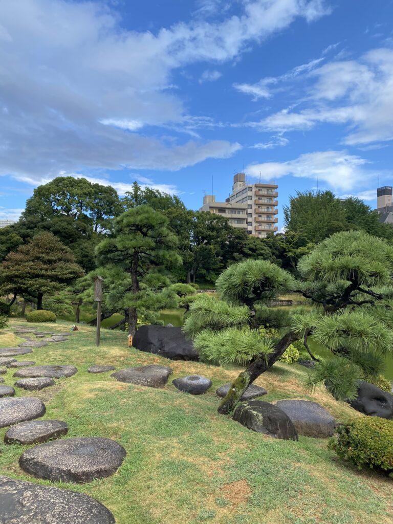 japon en famille : visite des jardins de Kiyosumi