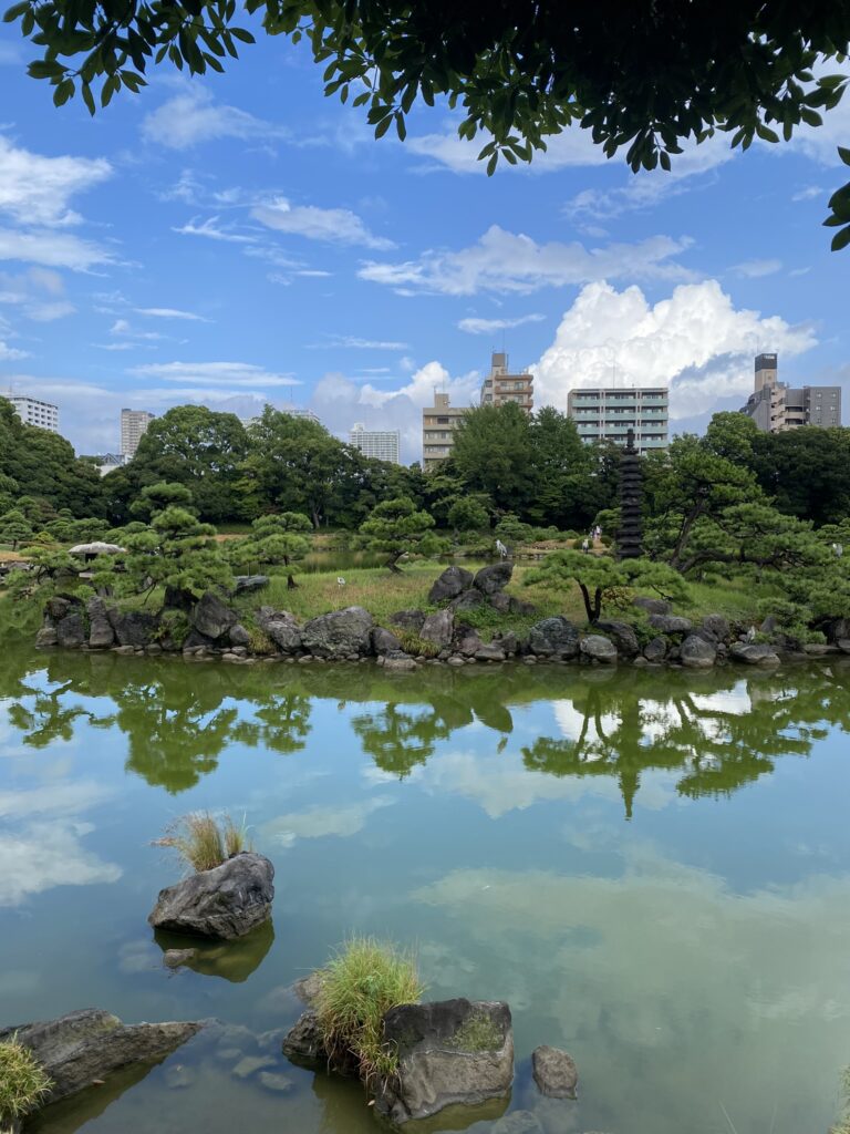 japon en famille : visite des jardins de Kiyosumi