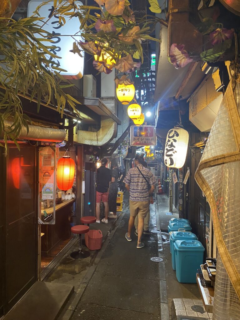 Trois jours à Tokyo en famille 90 rue omoide Yokosho à tokyo