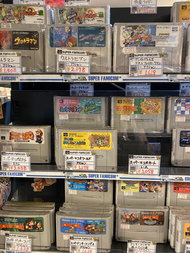 Trois jours à Tokyo en famille 119 super potatoes, magasin de jeux vintages à tokyo