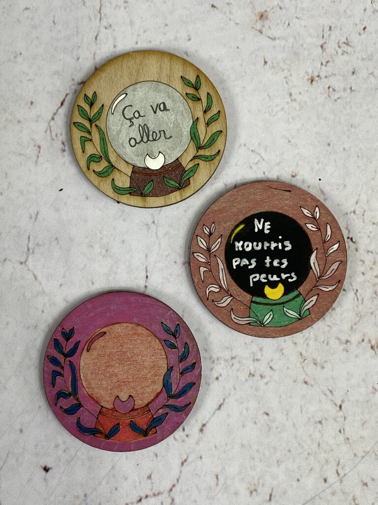 badge feministe bois