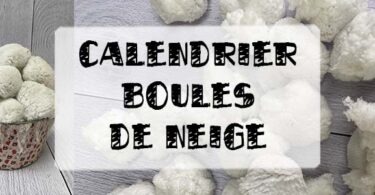 calendrier de l'avent de dernière minute en fausses boules de neige