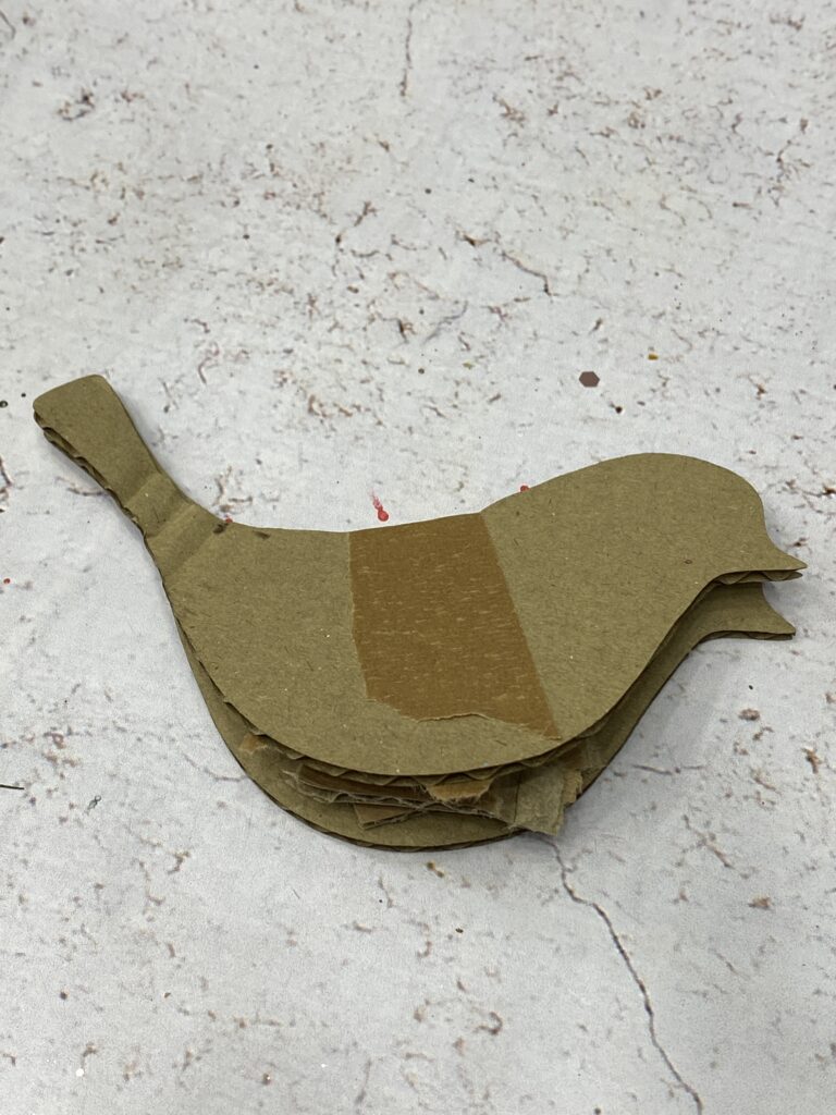 tuto oiseau en papier et carton