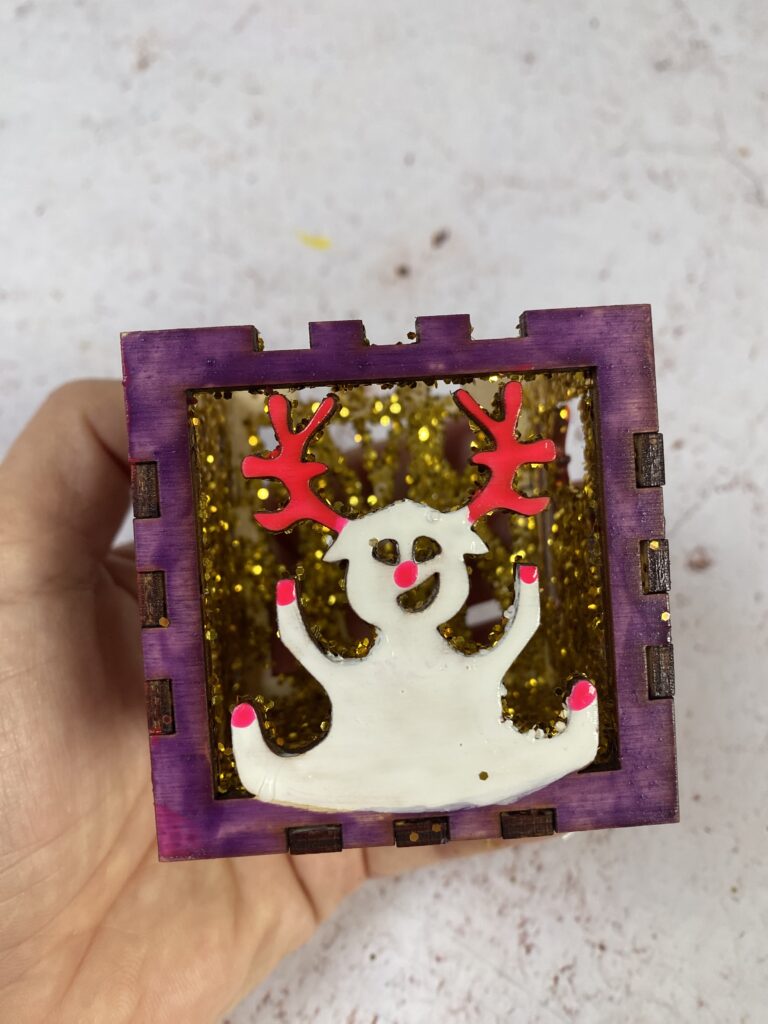 Comment personnaliser un photophore - Surprise n°12 14 activité photophore en bois paillettes