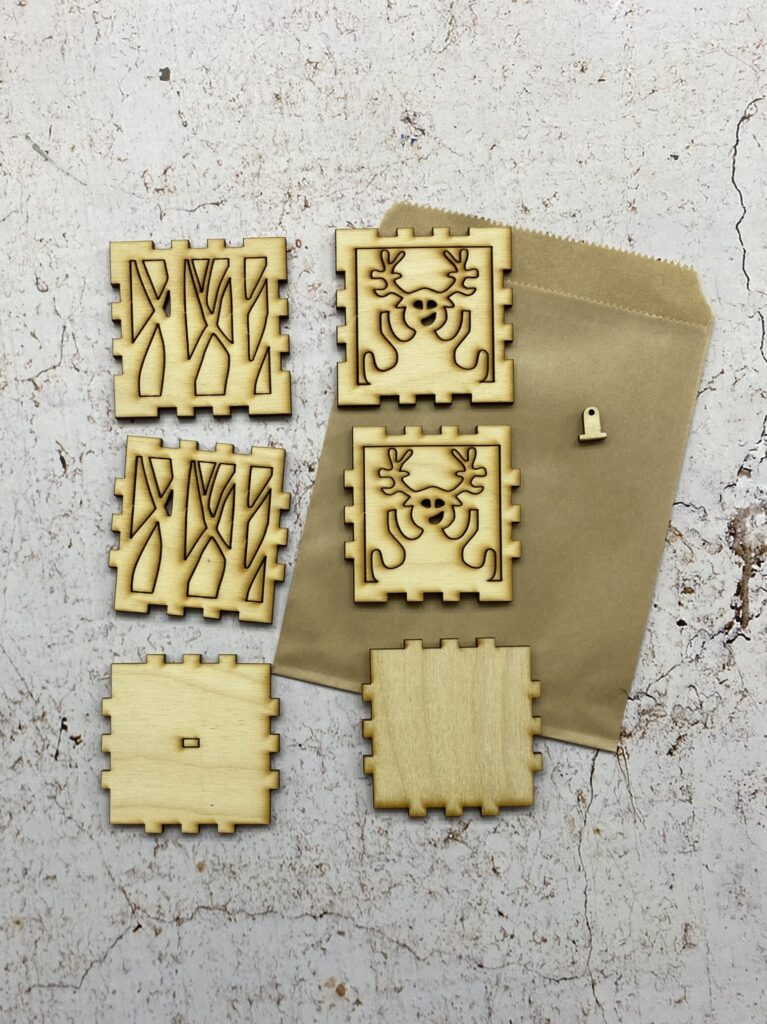 Comment personnaliser un photophore - Surprise n°12 1 photophore en bois laser cut