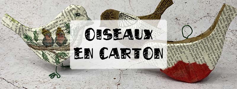 tuto oiseau en papier et carton