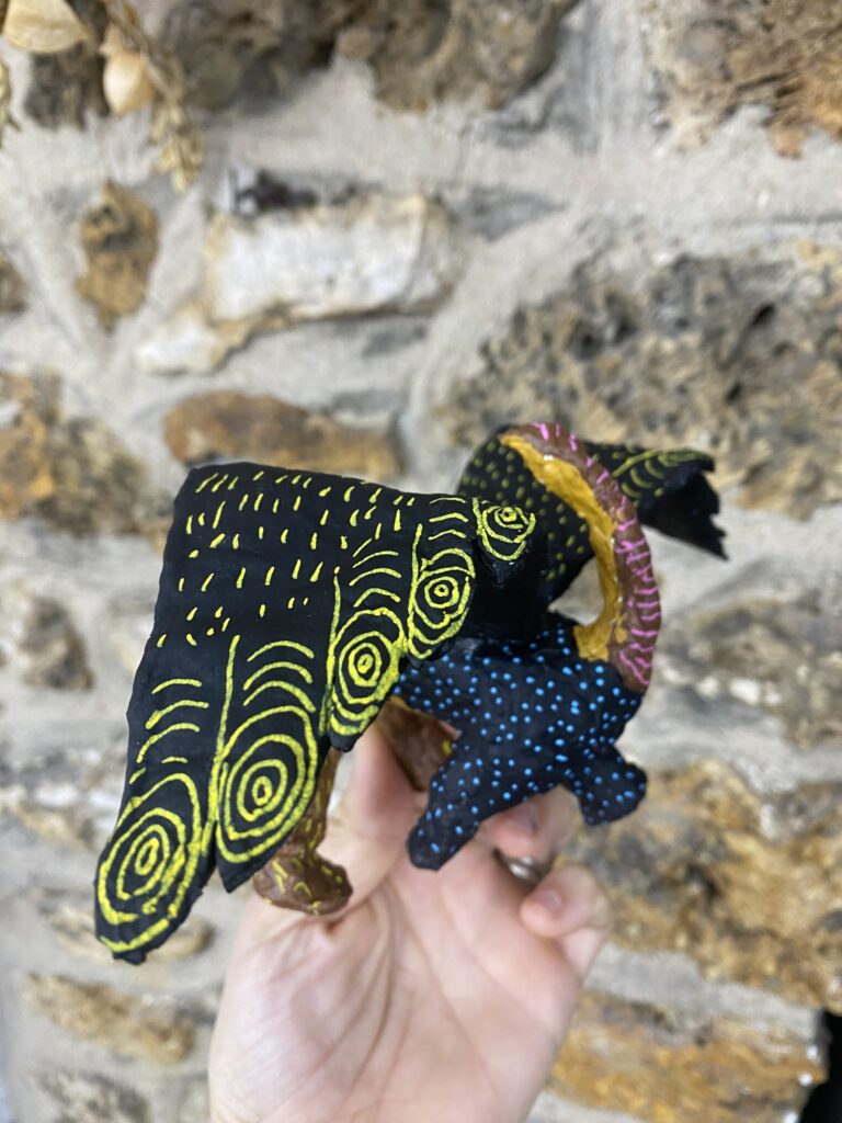 tuto faire un alebrije en papier